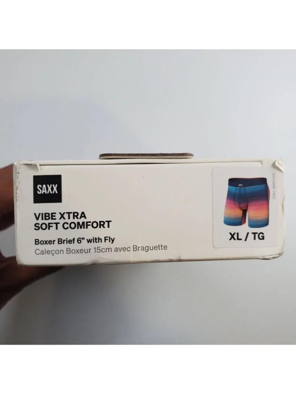 SAXX Vibe Xtra Soft Comfort Boxer Briefs Men Size XL NWT Underwear Hazy Sunset